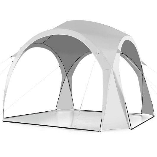 11 x 11 Feet Patio Sun Shade Shelter Canopy Tent Portable UPF 50+ Outdoor Beach-White-0